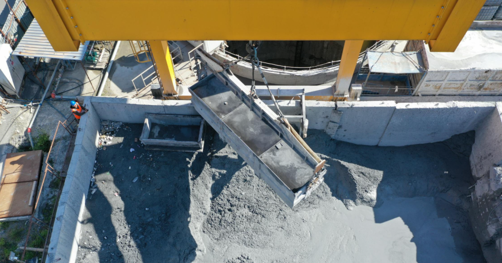 Werkschoenen betonvloer