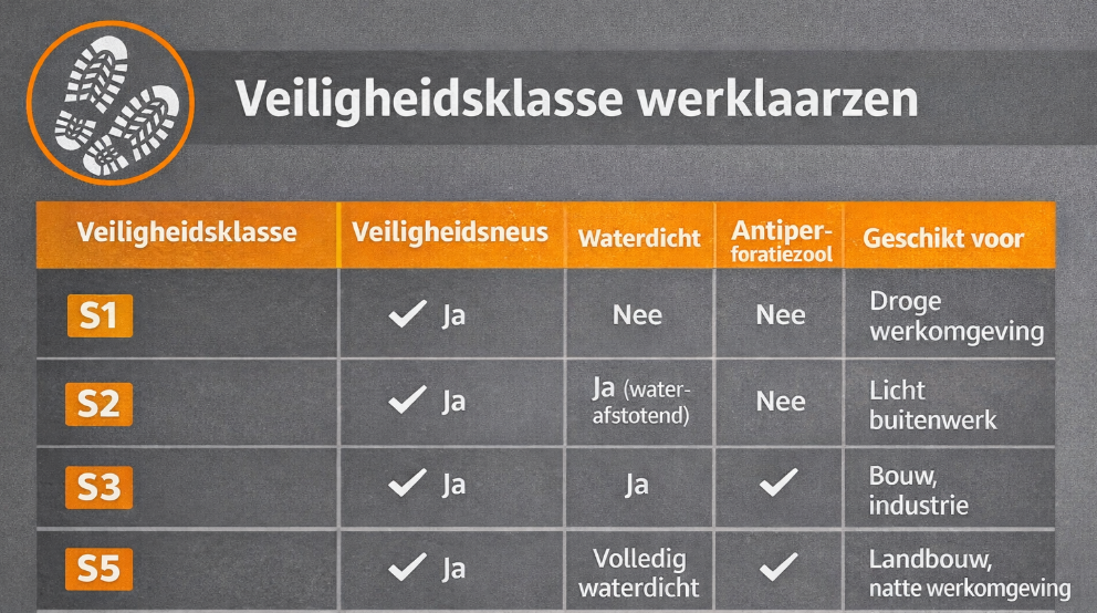 Werklaarzen vergelijken