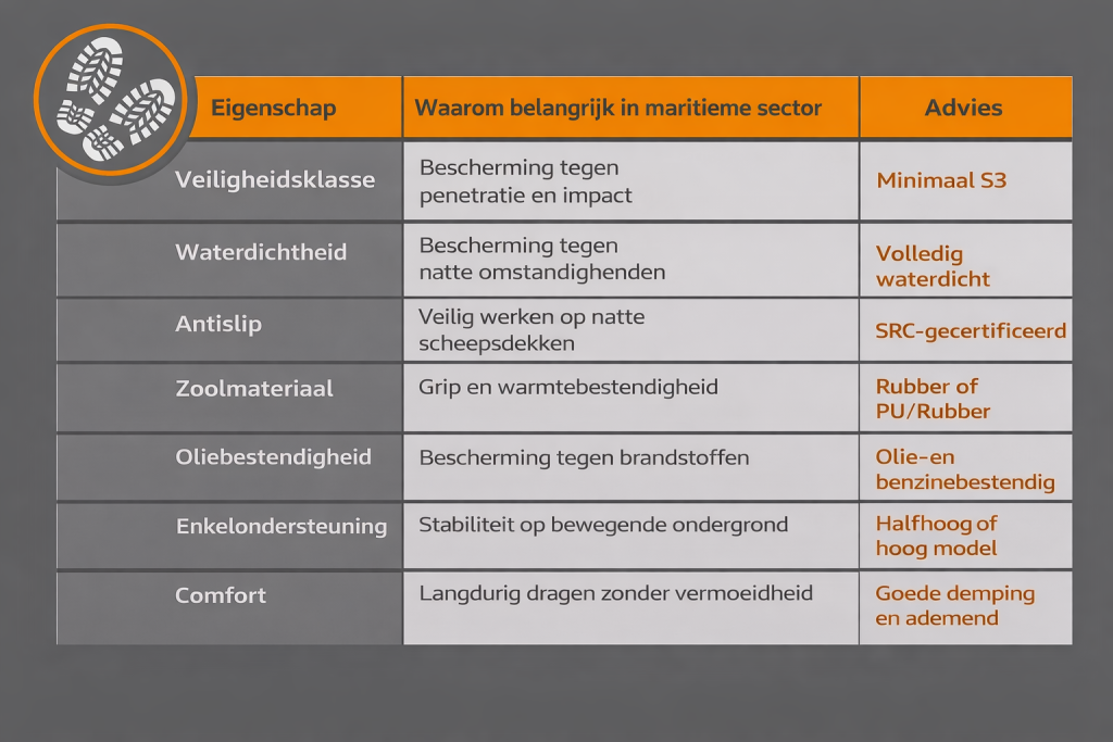 Werkschoenen voor maritiemer