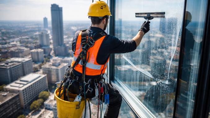 Werkschoenen voor ramenwassers