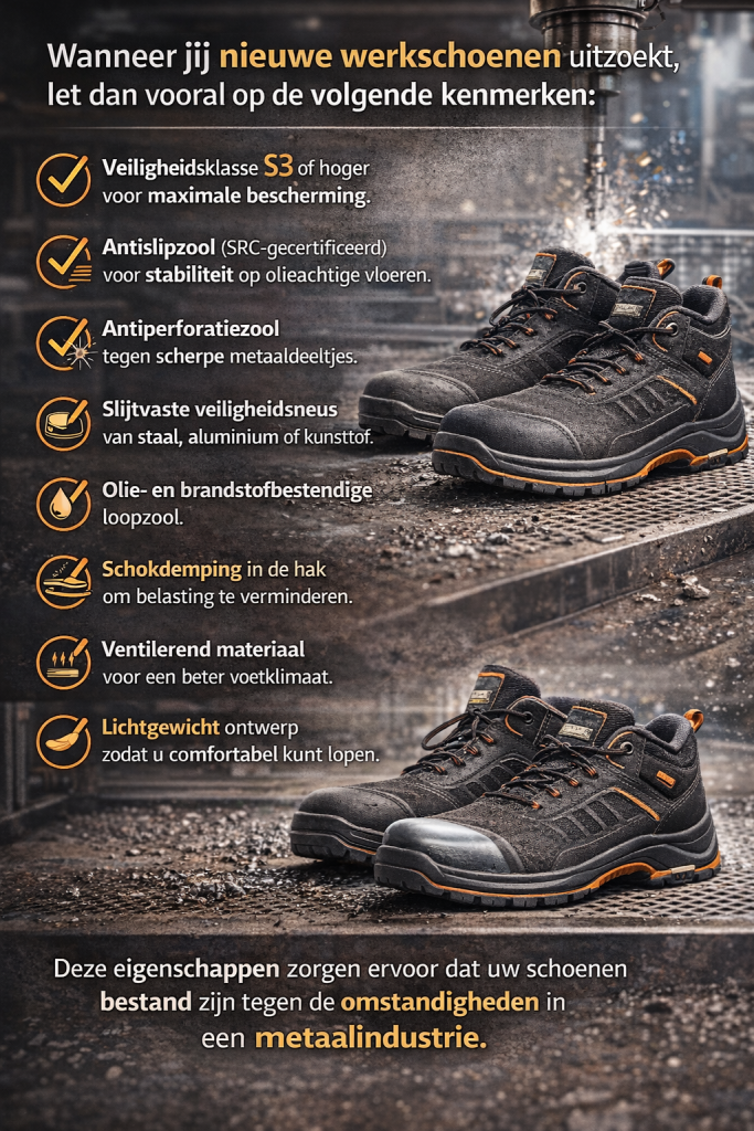 kenmerken van werkschoenen