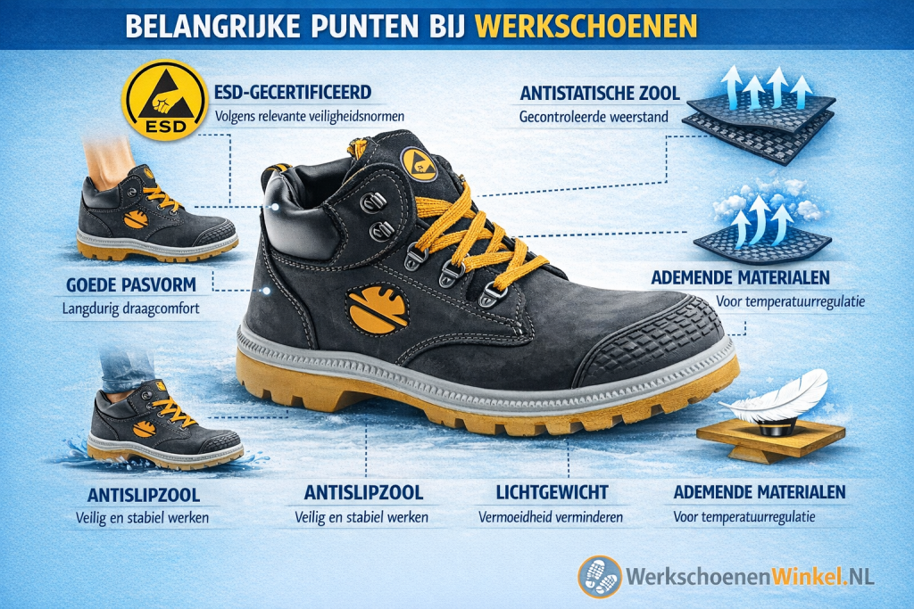 antistatische werkschoenen heren