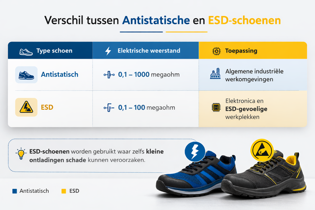 welke ESD schoenen heb ik nodig