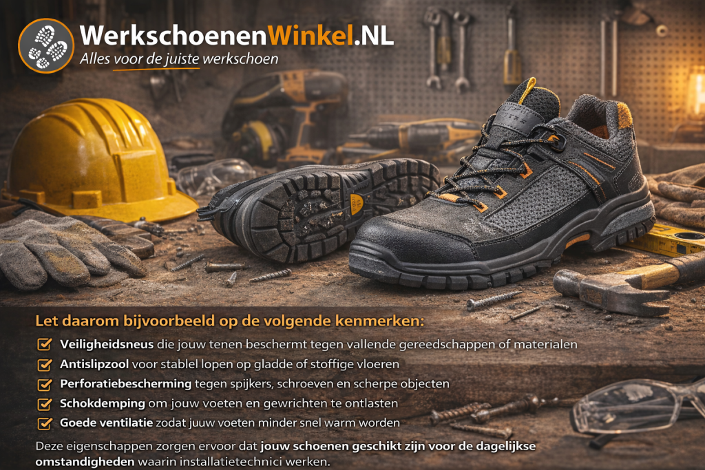 antislip werkschoenen installateur