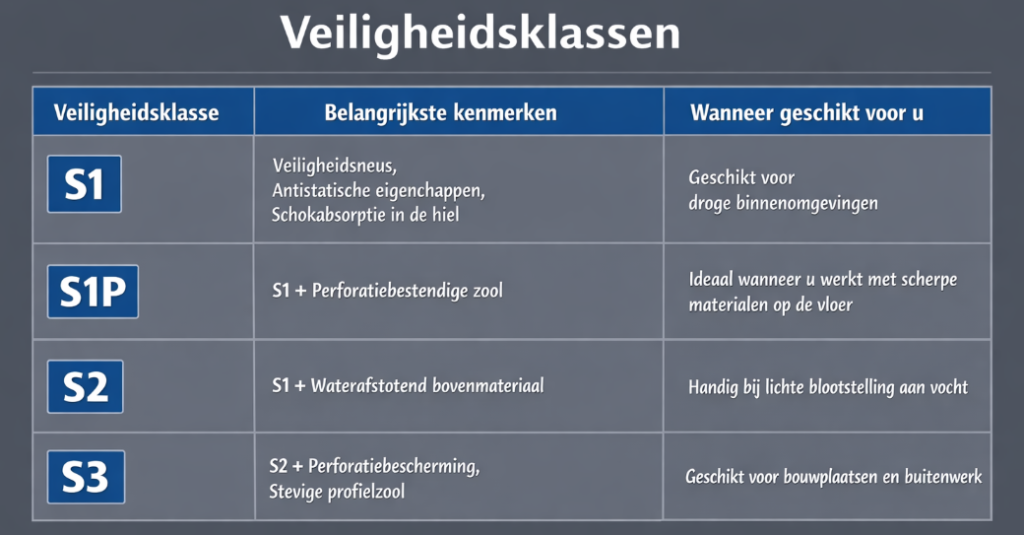 werkschoenen voor bouw en techniek
