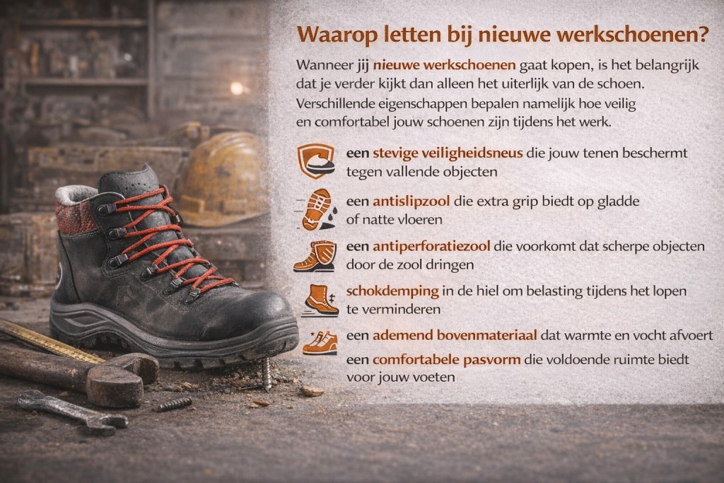 verschil S1 S2 S3 werkschoenen