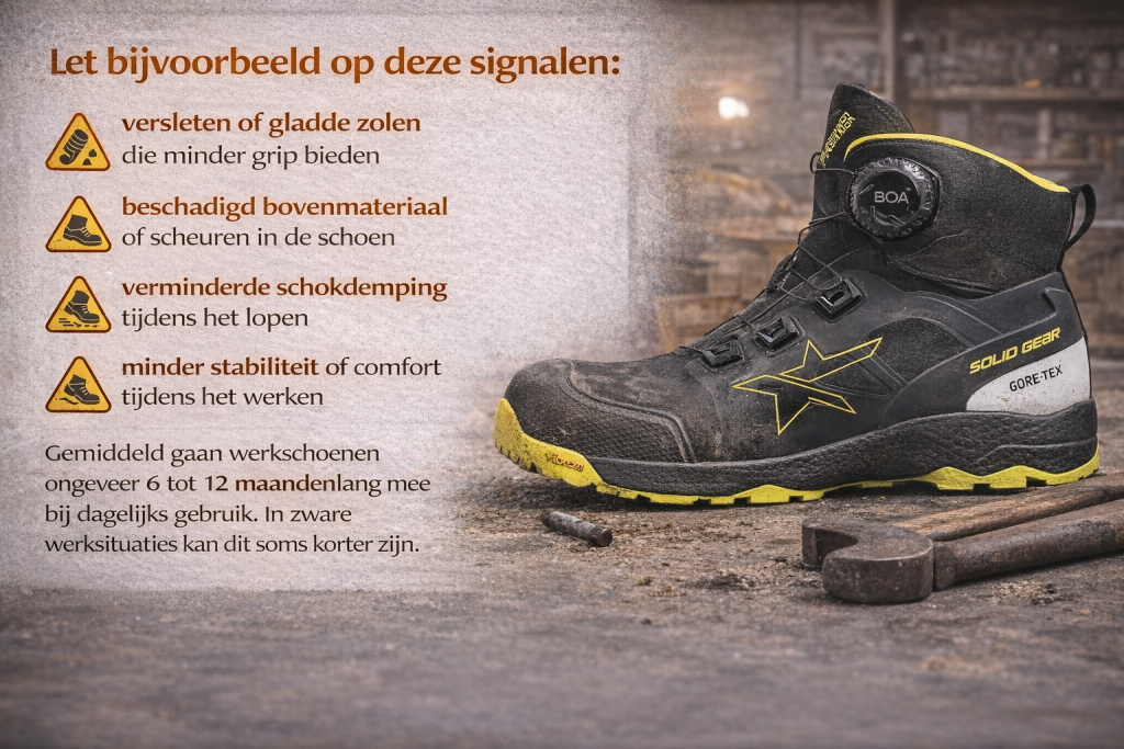 werkschoenen met schokdemping