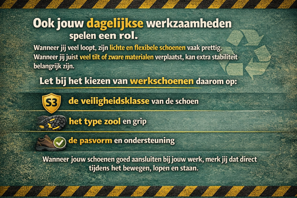 stevige werkschoenen voor recycling