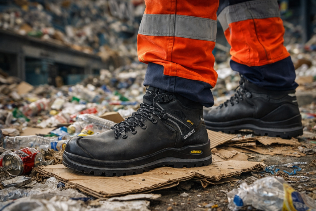 veiligheidsschoenen voor afvalverwerking