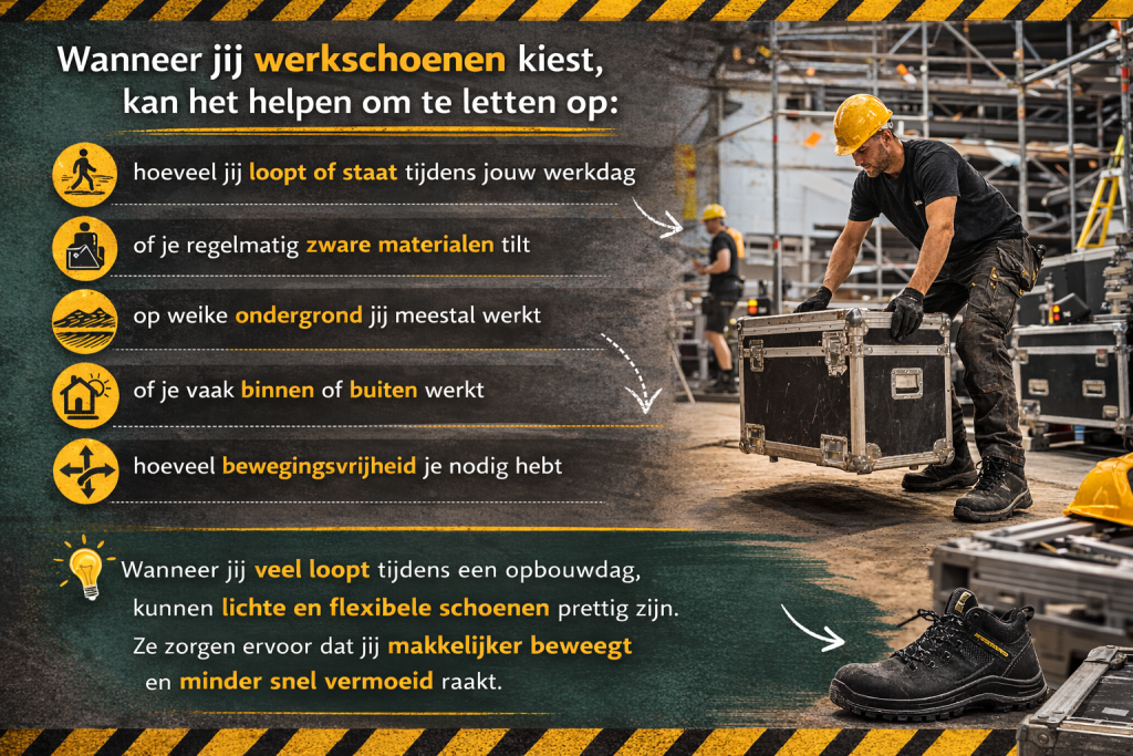 werkschoenen voor event technici