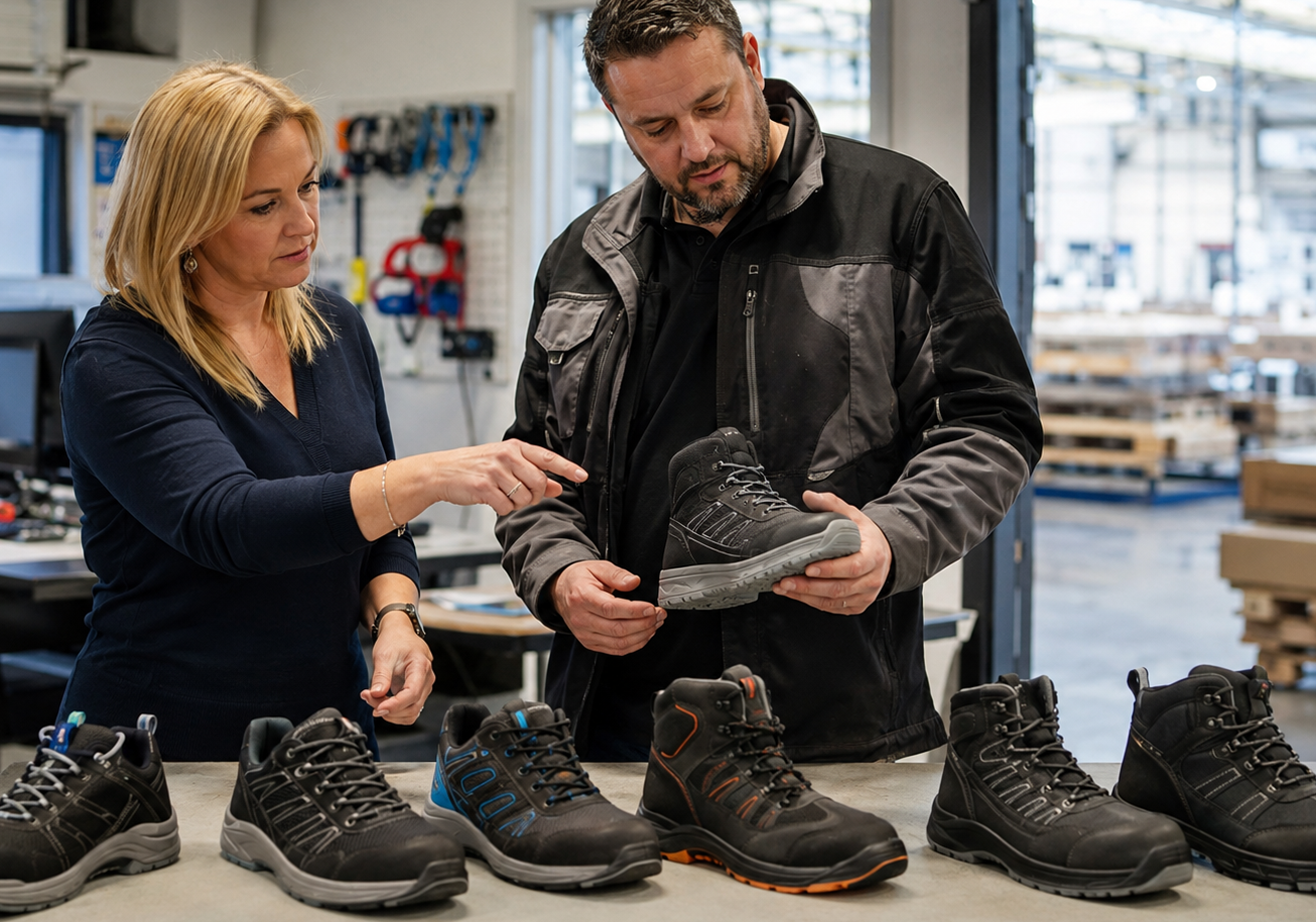 Mag een werkgever een bepaald merk of model veiligheidsschoenen voorschrijven?