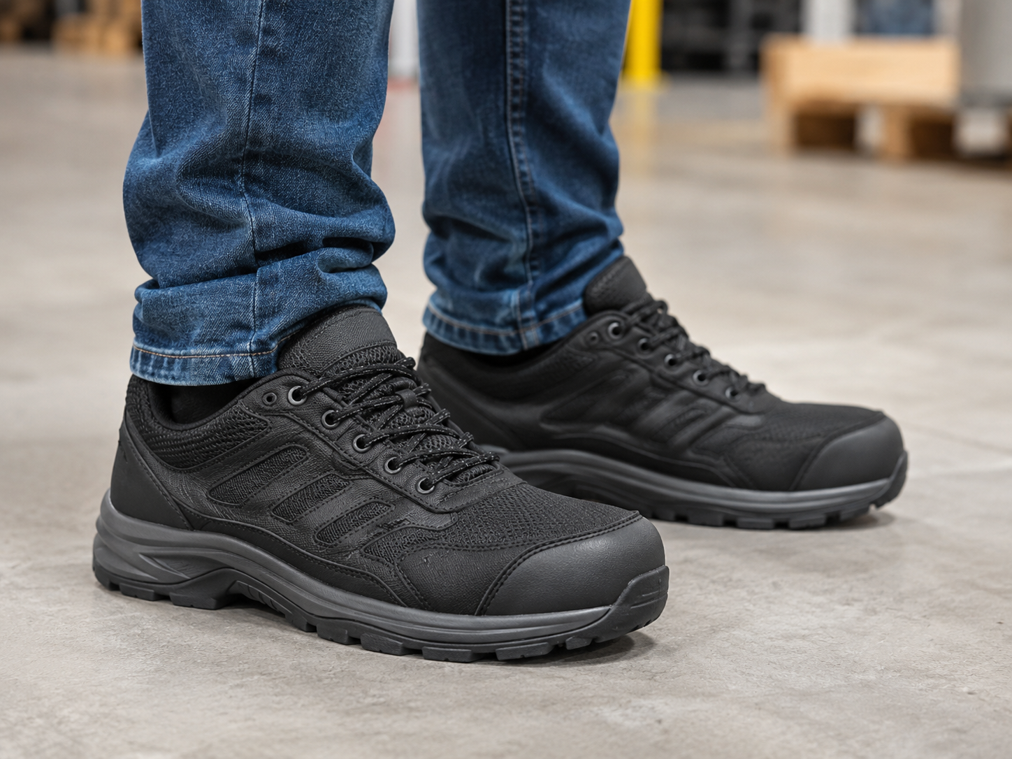 Veiligheidslooks: werkschoenen in casual outfits