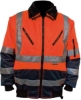 Stevige Pilotjack Oranje/Blauw M-Wear