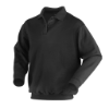 Comfortabele 340gr Zwarte Polosweater