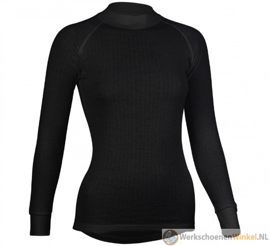 Thermoshirt zwart lange mouw (uniseks)