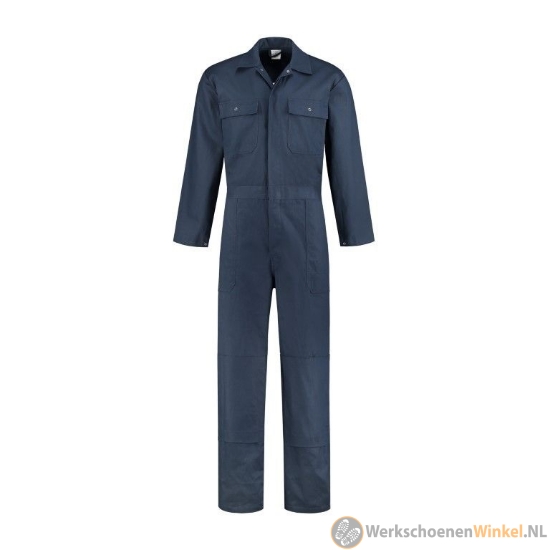 Overall met Drukknoopsluiting Navy