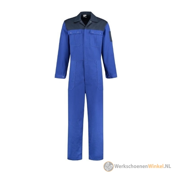 Drukknoop Overall Korenblauw/Navy