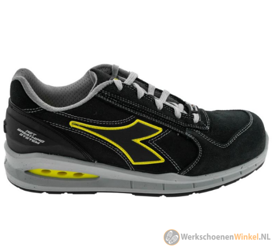 Afbeelding van Ademende werkschoenen Diadora Run Airbox Low S3S Breathing System - Kleur Zwart