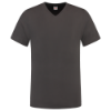 Afbeelding van T-Shirt V Hals Fitted Werkshirt kleur grijs