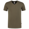 Afbeelding van T-Shirt V Hals Fitted Werkshirt kleur grijs
