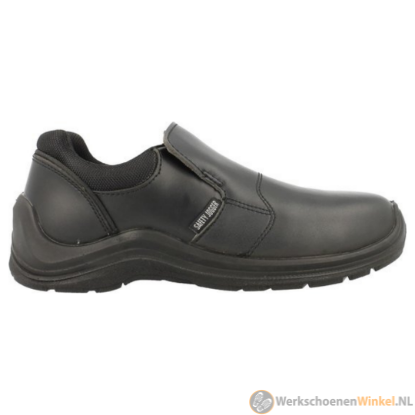 AEKYIWL Veiligheidsschoenen voor dames en heren, werkschoenen, licht, sportief, ademend, veters zonder strikken, draaisluiting, stalen neus, antislip, zwart, 36 EU