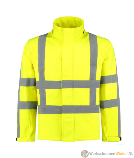 Afbeelding van Werkjas Softshell met Capuchon RWS (geel)