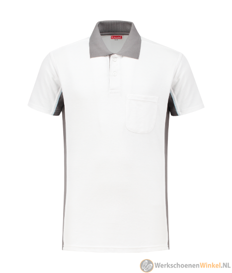 Afbeelding van Korte Mouwen Poloshirt Wit/Zwart Workman