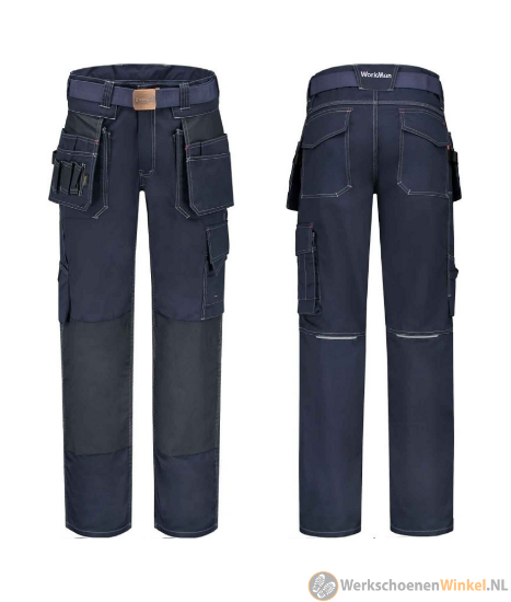 Afbeelding van Luxe Sterke Cargo Werkbroek Heren Workman Navy