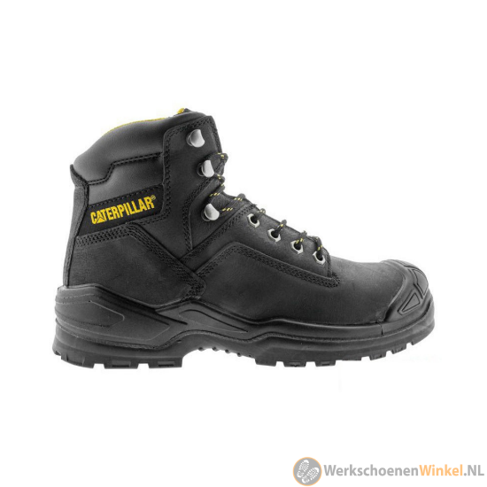 Afbeelding van Lederen werkschoenen Cat Striver High Bump S3 SRC met slijtvaste overneus
