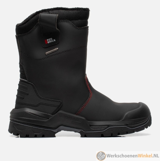 Afbeelding van Ultieme Veiligheid Werklaarzen S7S Redbrick Boot Laarzen Wollen Binnenvoering - Zwart (Waterdicht) 