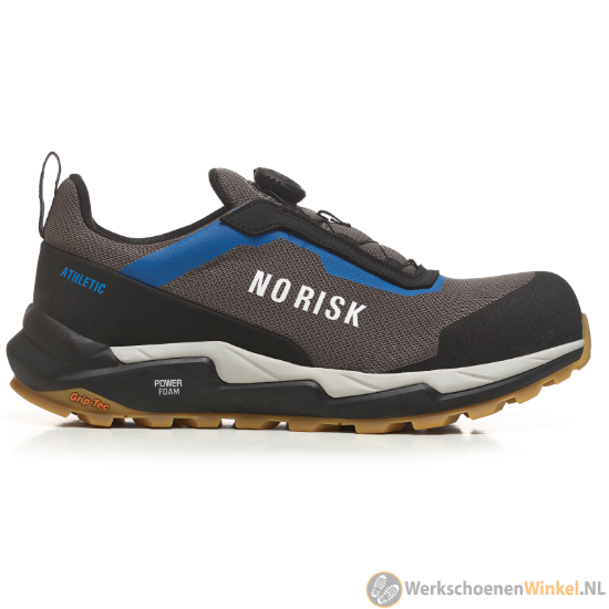 Afbeelding van Lichte werksneakers Norisk Athletic Low S3L met SR antislip (optimale grip) - Kleur Grijs/Blauw