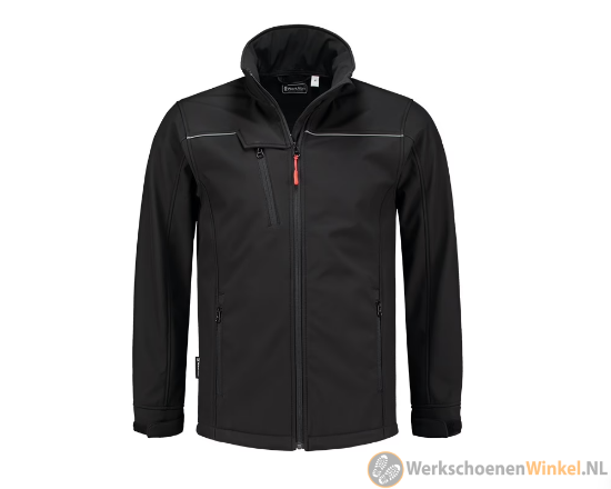 Afbeelding van Waterafstotende softshell werkjas Workman - Kleur Zwart