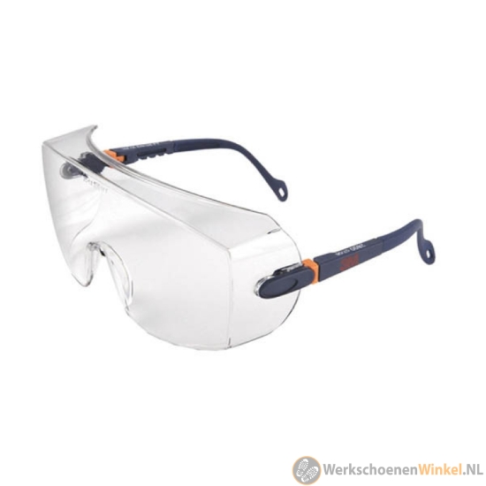 Afbeelding van Krasbestendige 3M overzetveiligheidsbril met polycarbonaat coating (extra helder)
