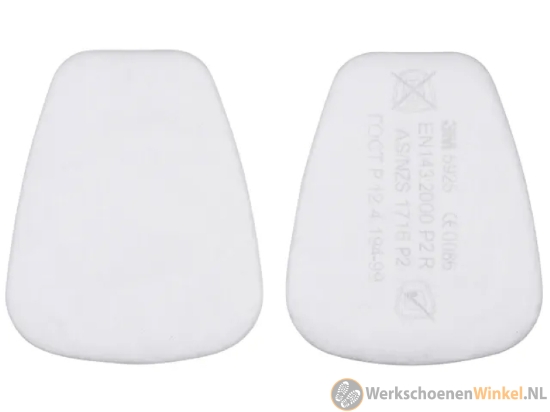 Afbeelding van 3M 5925 stoffilter P2 R breed gezichtsveld met lage ademweerstand (20 stuks) 
