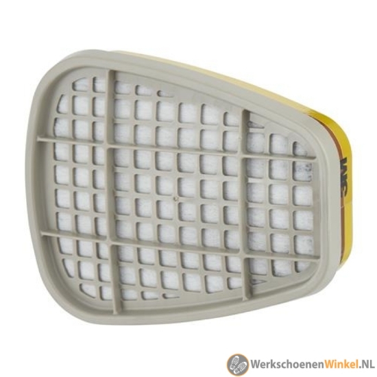 Afbeelding van 3M 6075 gas- en dampfilter met A1 en formaldehyde bescherming (8 stuks)