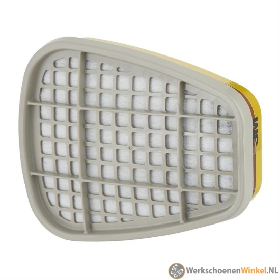 Afbeelding van 3M 6075D gas- en dampfilter met A1 en formaldehyde bescherming (2 stuks)