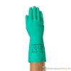 Afbeelding van Scheurvaste veiligheidshandschoen hoogwaardig nitril (olie- & chemiebestendig) - groen