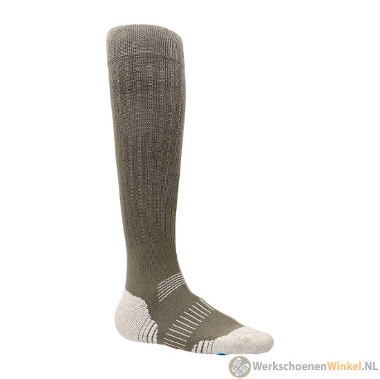 Afbeelding van Anti-insect werksokken slijtvast (muggen- en tekenbescherming) -kleur grijs/groen
