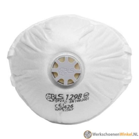 Afbeelding van BLS 129BW stofmasker R D met FFP2 bescherming en optimale pasvorm (15 stuks)