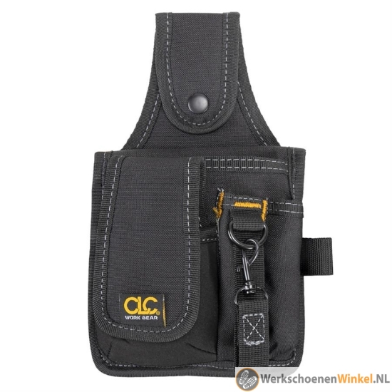 Afbeelding van Compacte toolhouder met 4 vakken riem snelsluiting (lus voor mini zaklamp) - small