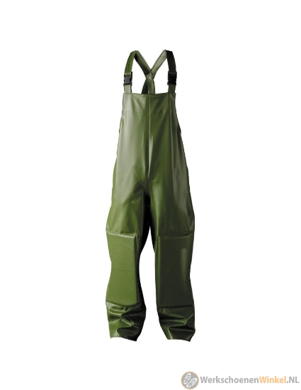 Afbeelding van Veelzijdige tuinbroek PVC met verstevigde kniestukken en verstelbare schouderbanden - groen