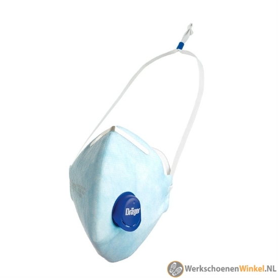 Afbeelding van Dräger X-plore 1720V stofmasker met FFP2 bescherming en uitstekende ademweerstand (10 stuks)