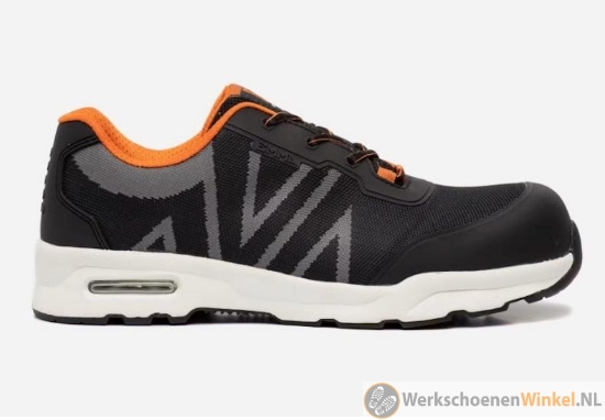 Afbeelding van Sportieve werksneaker Emma Boston S1P SRC ESD low met Hydro-Tec voering en Nano Carbon neus - zwart/grijs