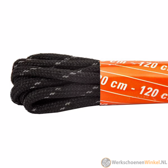 Afbeelding van Emma veters Working 120 cm slijtvast & flexibel - zwart/grijs