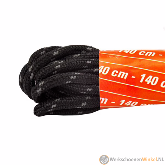 Afbeelding van Emma veters Working 140 cm slijtvast & flexibel - zwart/grijs