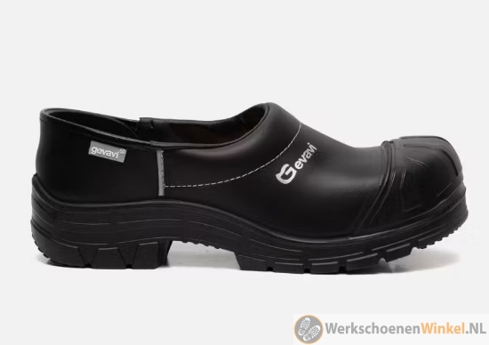 Afbeelding van Stevige S3 werkklomp Gevavi Next Nordic Gesloten PU stalen neus (extra breed) - zwart