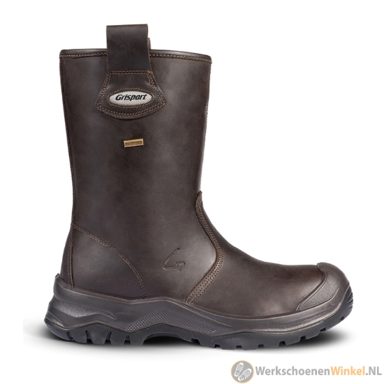 Afbeelding van Krachtige veiligheidslaars Grisport 70249C+ S3 met wollen voering (extra warm) - bruin