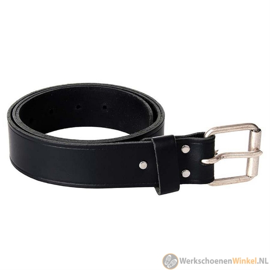 Lederen riem met gesp