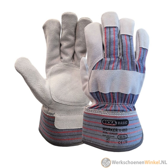Afbeelding van Robuuste Oxxa 11-053 Worker splitleder  werkhandschoen van hoge kwaliteit (vrij van Chroom-6)