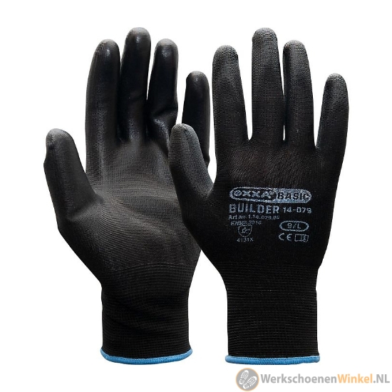 Afbeelding van Professionele Oxxa 14-079 Builder handschoen met PU-coating voor extra grip